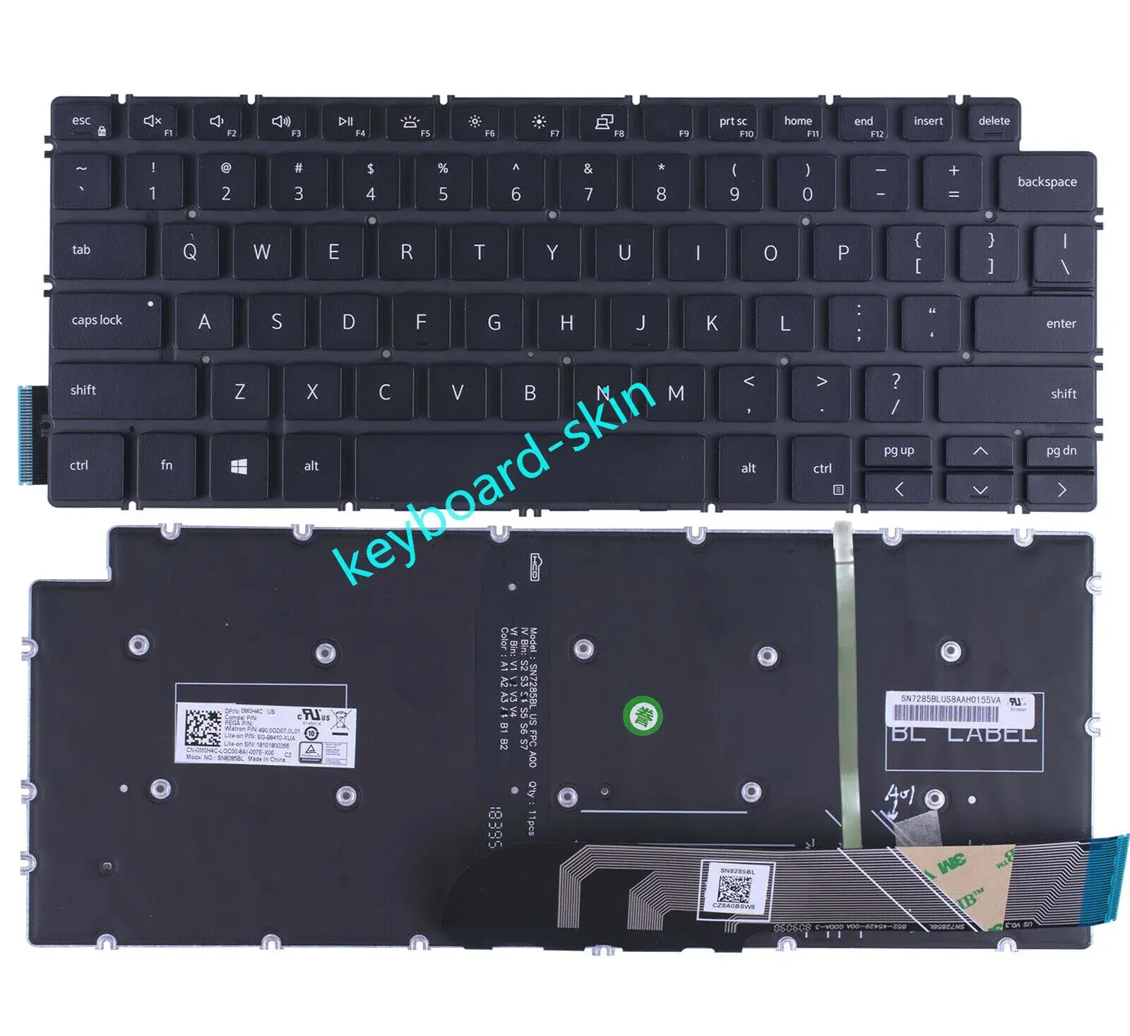 New backlit no-backlit US Keyboard for Dell Vostro 14-3000