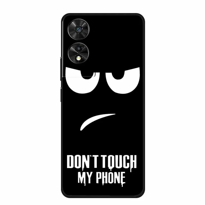 Black Geometric Silicone TPU Phone Case - Soft Back Cover Shield