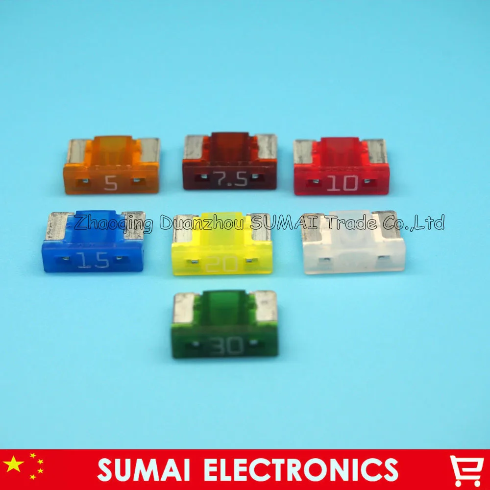 7 models 5A to 30A Original mini type Auto fuse Japan PEC car fuses for Honda Toyota Audi BMW GM VW etc. 35 PCS plastic fuses