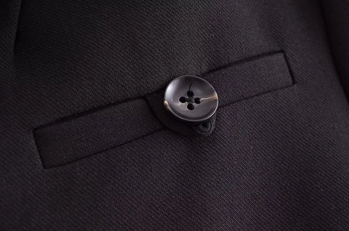 Maxdutti Autumn British Simple Blazers Women Short Suit Jacket Fashion High Street Girls Black Casual Tops