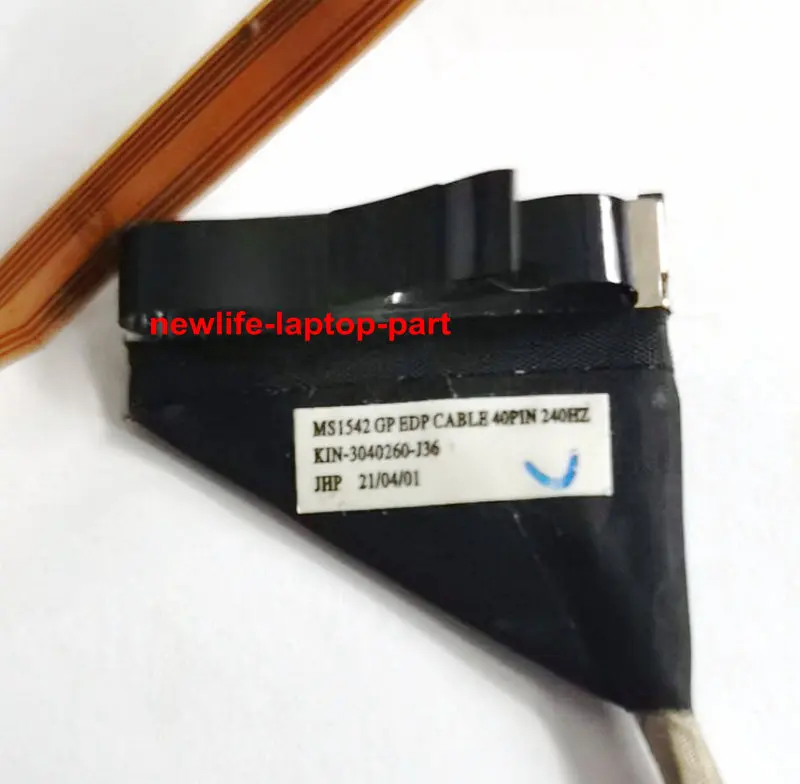 Original para Msi Ge66 Gp66 Ms1542 Ms1542 Portátil gp Edp Display Flex Cabo 40pin 240hz K1n3040260-j36 Novo - Imagem 2