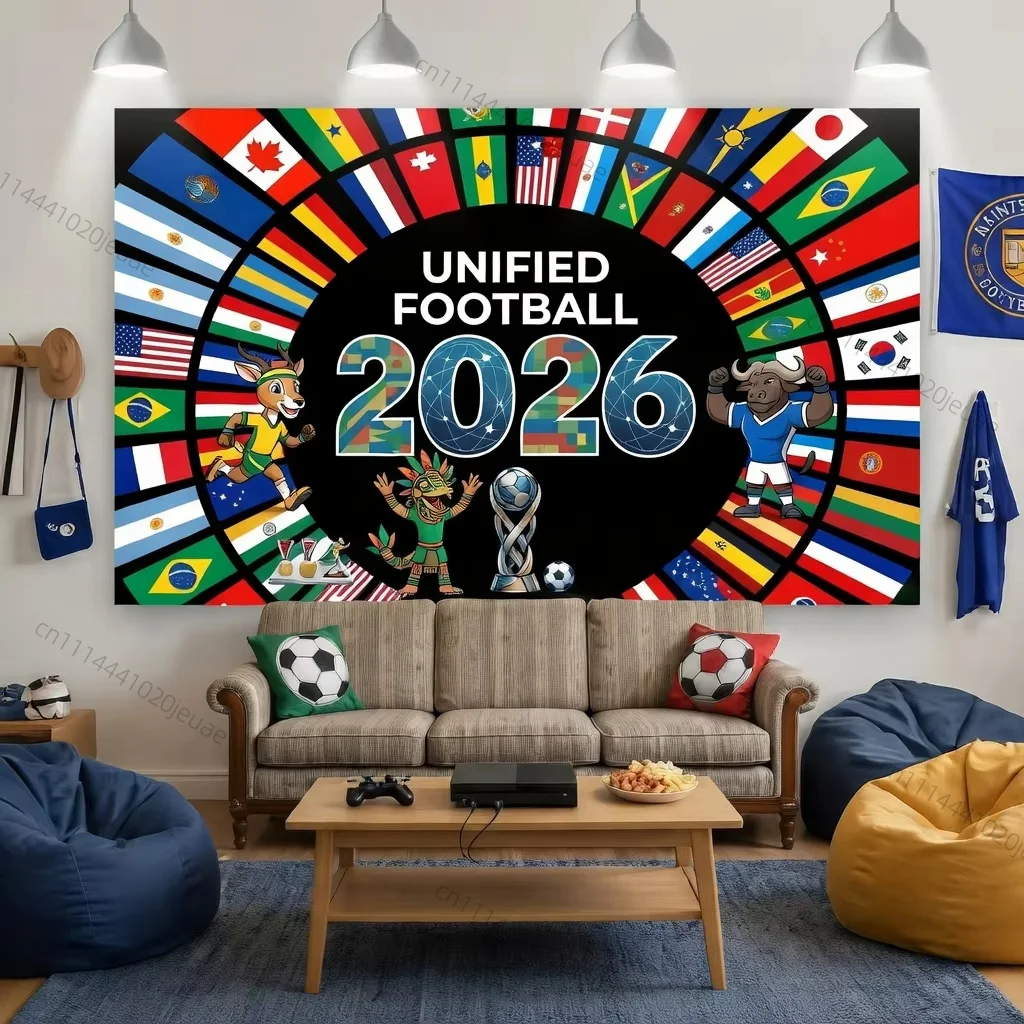 unique wall tapestries soccer cup 2026 flags tapestry world football event background cloth decor sport fans party banners decor Unique Wall Tapestries Soccer Cup 2026 Flags Tapestry World Football Event Background Cloth Decor Sport Fans Party Banners Decor 4