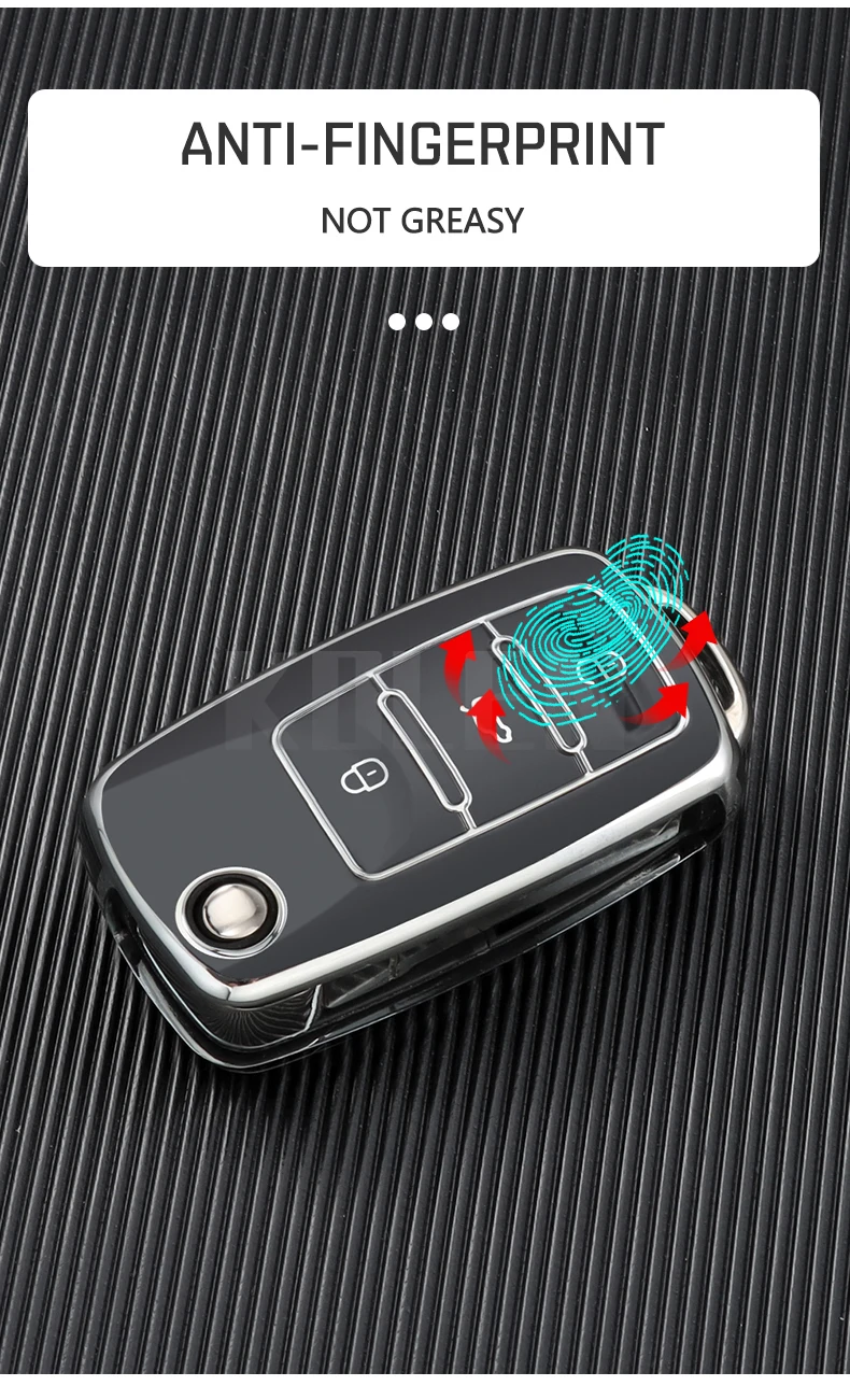 TPU Car Flip Key Case Cover Shell per Volkswagen VW Polo Golf Passat Tiguan Beetle Caddy T5 Up Eos Skoda Octavia Seat Leon Altea 10 TPU Car Flip Key Case Cover Shell per Volkswagen VW Polo Golf Passat Tiguan Beetle Caddy T5 Up Eos Skoda Octavia Seat Leon Altea - S58d47f691a3d4fffb41a3fa599bfa3aam