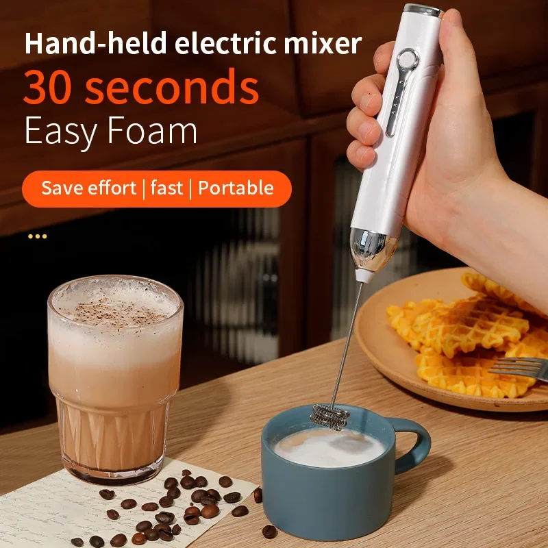 Wireless Type-C Rechargeable 3-speed Mini Handheld Milk Frother Coffee Frother Portable Kitchen Cooking Tools Whisk Foam Blender 2 küchexyz.de S58d48728ce36449fb9f71e282daae319Q küchexyz.de Best Price | Fast Delivery |Quality Product Wireless Type-C Rechargeable 3-speed Mini Handheld Milk Frother Coffee Frother Portable Kitchen Cooking Tools Whisk Foam Blender