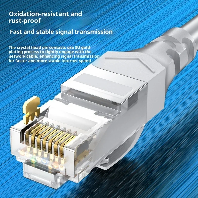 Cat6 RJ45 이더넷 케이블 10Gbps LAN 네트워크 케이블, 라우터 PC 게임 사무실 연결용 내구성 있는 패치 코드