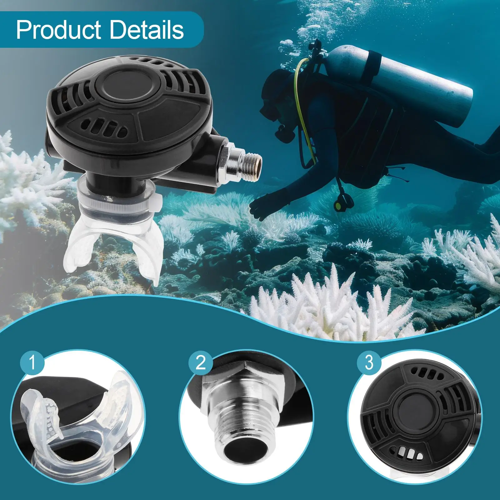 Scuba Diving Regulator Replacement Accessory Spare Clear Silicone Mouthpiece