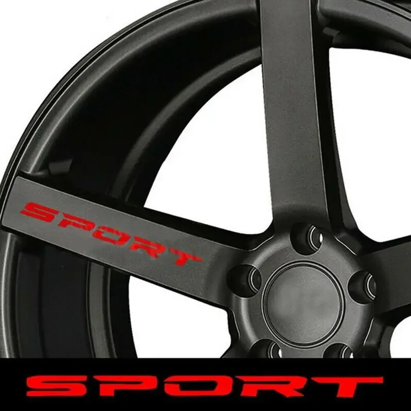 New Car Wheel Stickers Universal Styling Auto DIY Car Alloy Racing Sport Wheel Stickers 4pcs Wheel Decal Car Styling Accessories