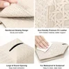 PU Leather Square Tissue Box Four-Color Weaving Pattern Large-Capacity Drawer Box Home Storage Supplies Foldable Kitchen Tools 3