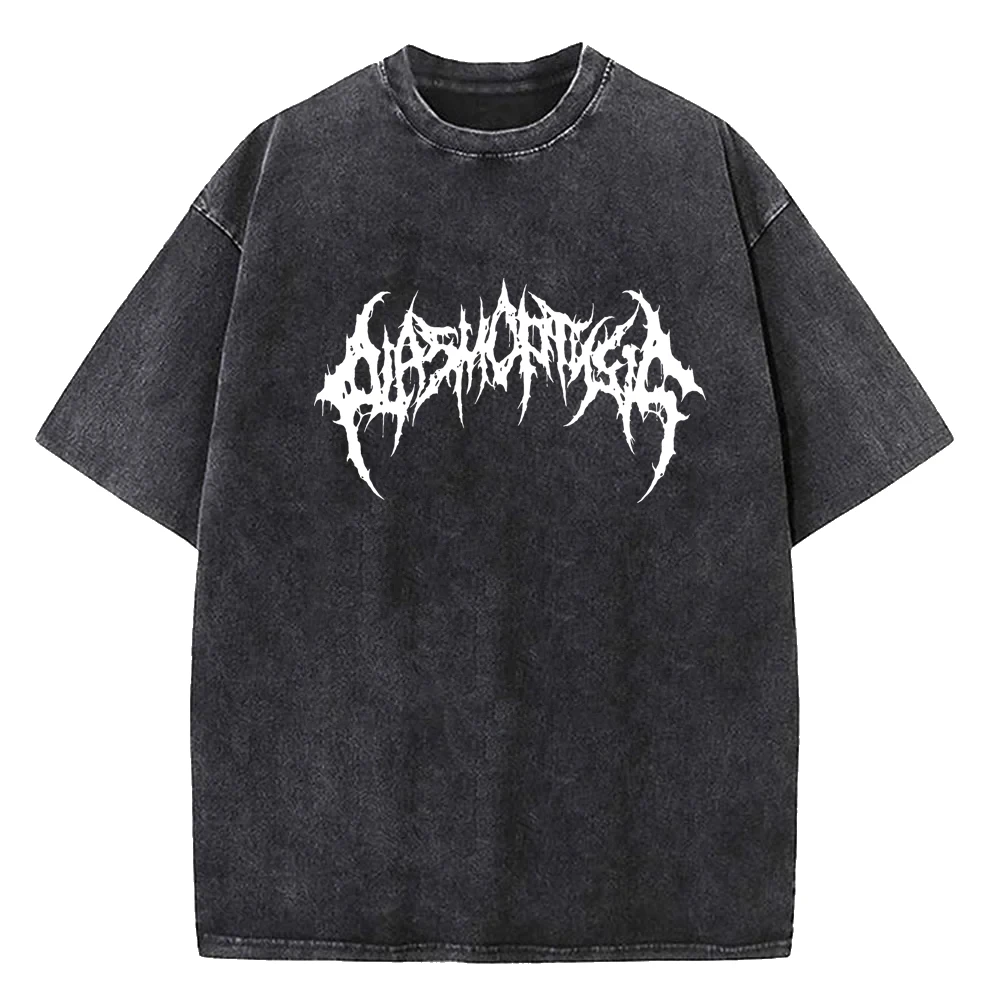 2025, männer Frauen Gewaschen T-shirts Casual Lose Baumwolle T-shirt Harajuku Männlichen Tops Y2K Hemd Punk Sport Jogging Hemd Sommer Tops – Detail 7