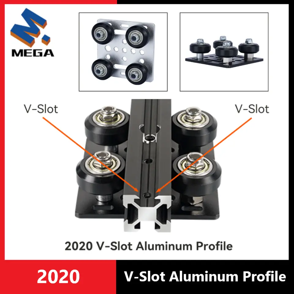 2020 V-Openbuildd Wheels V Gantry Plat Set Special Slide Plate Pulley For 2020 V-slot Aluminum Profiles 3D Printer Accessories image 1