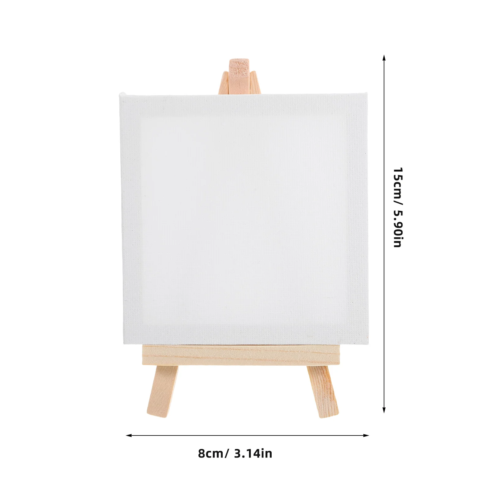 12pcs Artists 5 Inch Mini Easel +3 Inchx3 Inch Mini Canvas Set Painting Kids Craft DIY Drawing Small Table Easel For School
