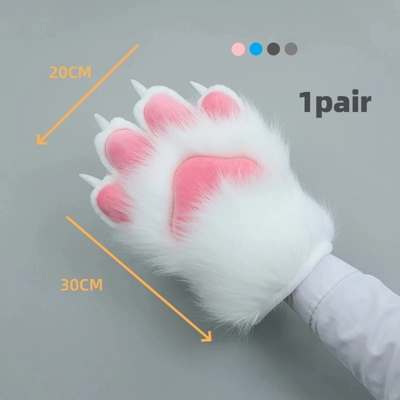 HandmadeFurryCatClawGlovesPlushFursuitNailClawGlovesCute