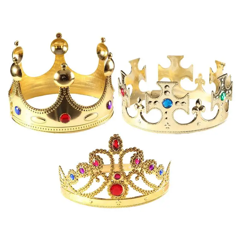 Birthday Crown Gold King Crowns For Birthday Kids Party Accessories ...