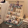 Bar display rack, stepped display desktop, acrylic small card color paper, peripheral flow hemp multi-layer millet storage rack 4