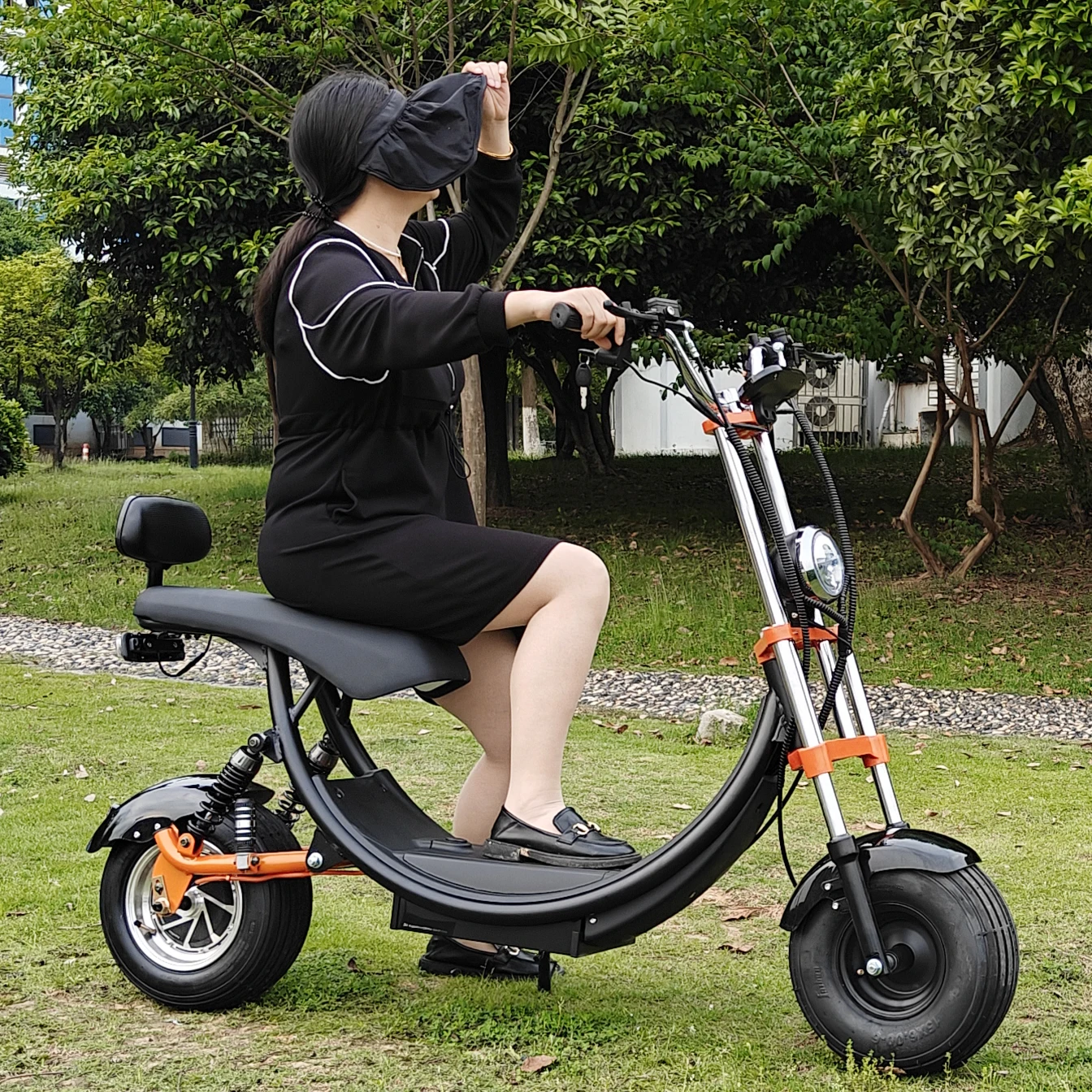 Citycoco Adult Electric Scooter 1500W Max Speed 45km/h Double