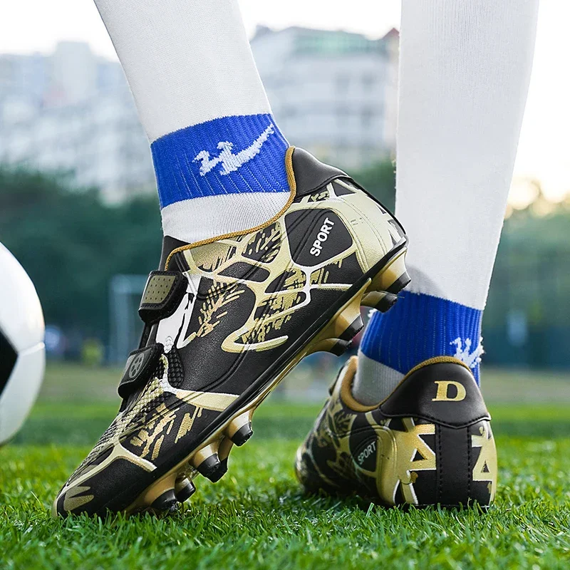 Kids Soccer Shoes FG/TF Football Boots 28-38 for Grass Training Outdoor Futsal