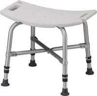 NOVA Medical Products Heavy Duty Shower Bath Chair 500 lb. Weight Capacity Quick Easy Tools Free Assembly Lightweight Seat Heigh 1