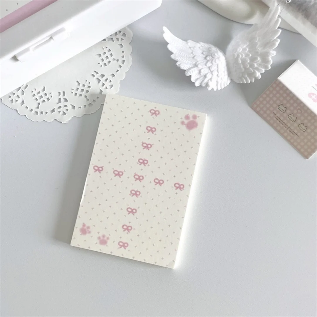 Kawaii Rosa Katzen-Notizblock 50 Blatt Niedliche Pfoten-Klebezettel A7-Format Notizblock für Journaling Studium Büro Schule Schreibwaren – Detail 8