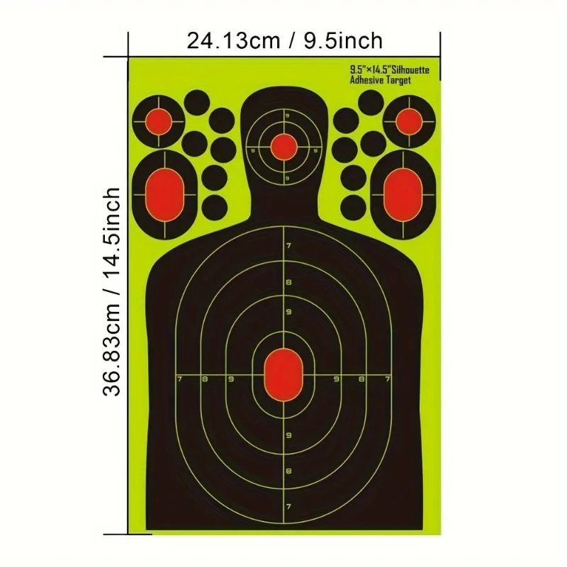  slider image of 10pcs 9.5"x14.5" Shooting Range