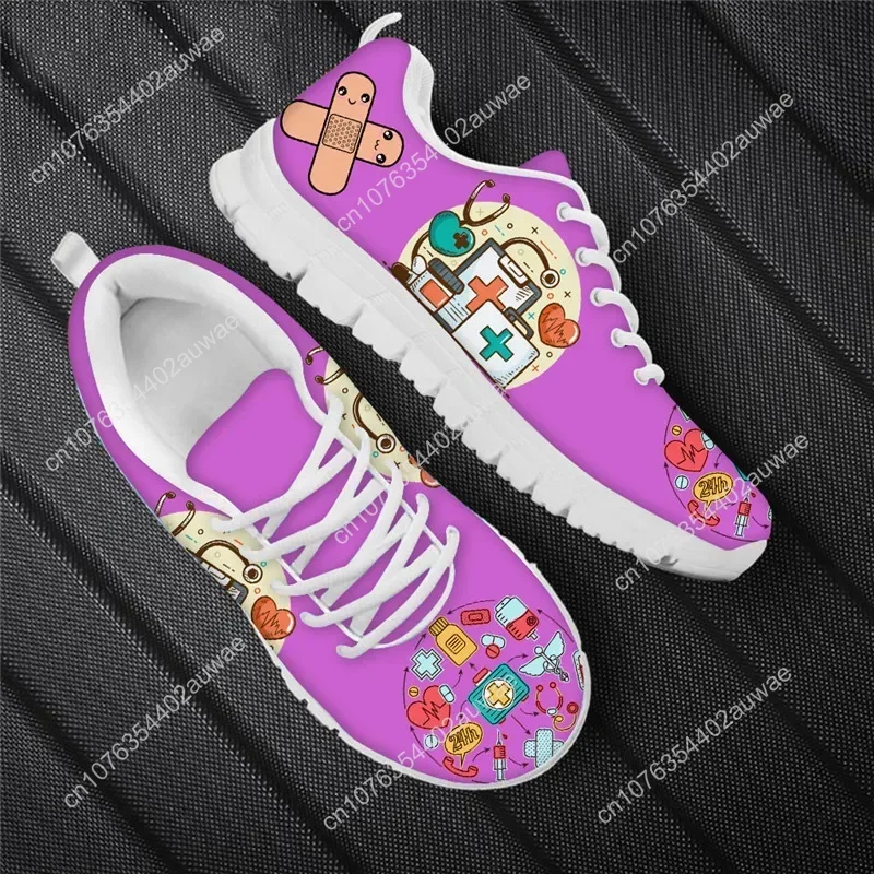 Orange Health Medical Design Women Casual Flats Fashion New Nurse Shoes Paramedic Outdoor Sport Sneaker mujer