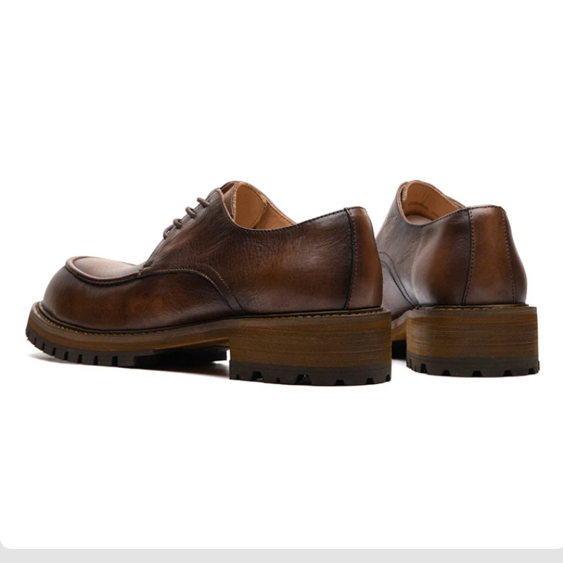 Genuine Leather Mens Casual Business Shoes Luxury Handmade Quality Fashion British Style Wedding Oxfords Social Shoes Male