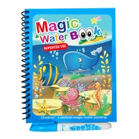 Montessori Toys Reusable Coloring Book Magic Water Drawing Book for Kids Toddler Toy Painting Book Educational Toys for Children 1