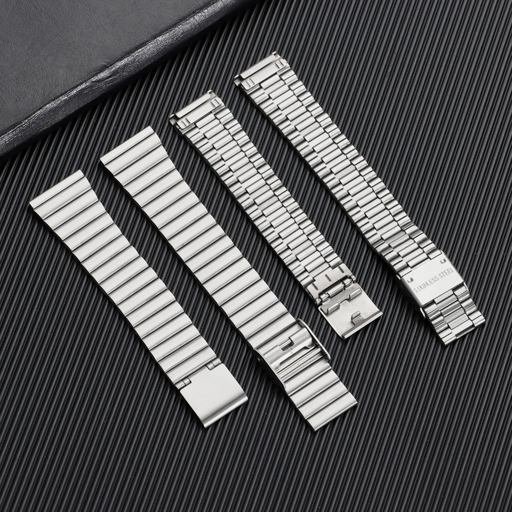 Stainless Steel Watch Band - Elegant Metal Strap in Multiple Sizes