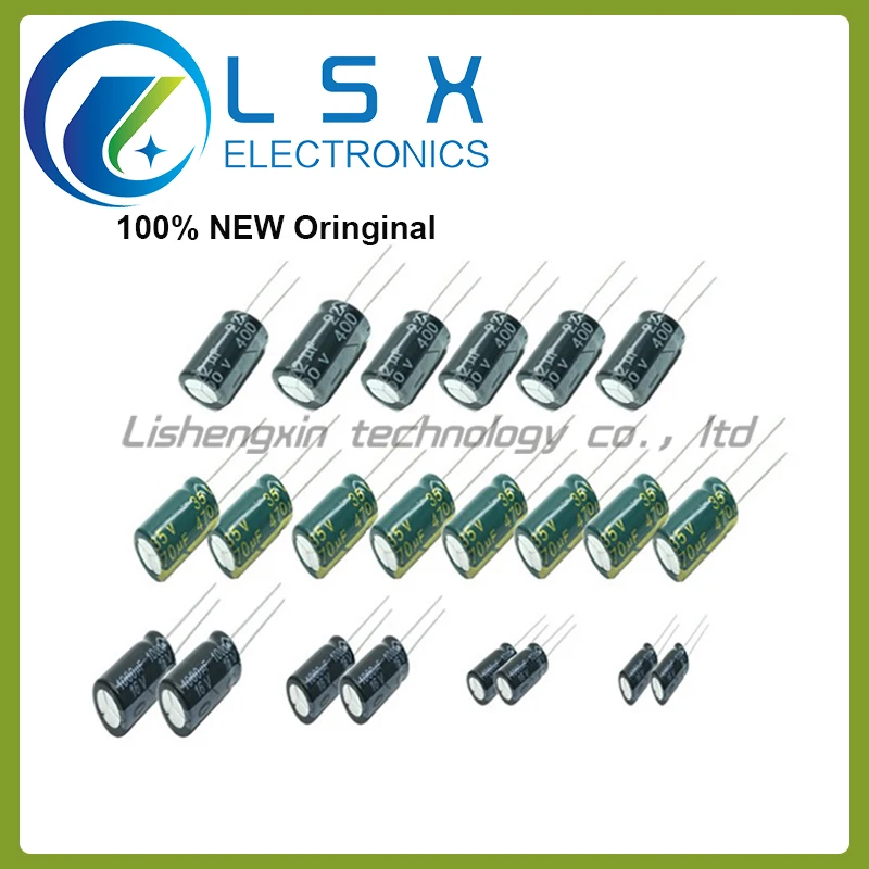 10V 16V 25V 35V 50V 400V High Frequency Low ESR Aluminum Capacitor 100UF 220UF 330UF 470UF 680UF 1000UF 1500UF 2200UF 3300UF