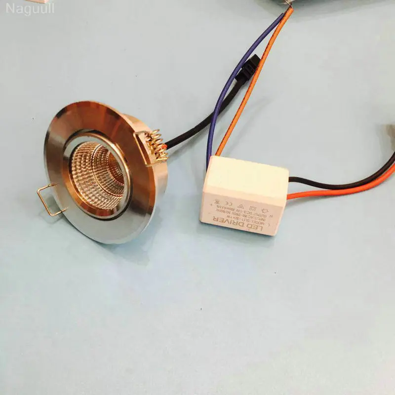 

52mm LED Spotlights Recessed Ceiling Lights, Downlight Adjustable Tilt Twist - Spot Lighting Ultra Slim - 230V Warm White 3200K