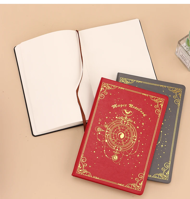 Blank Inner Page PU Magic Notebook