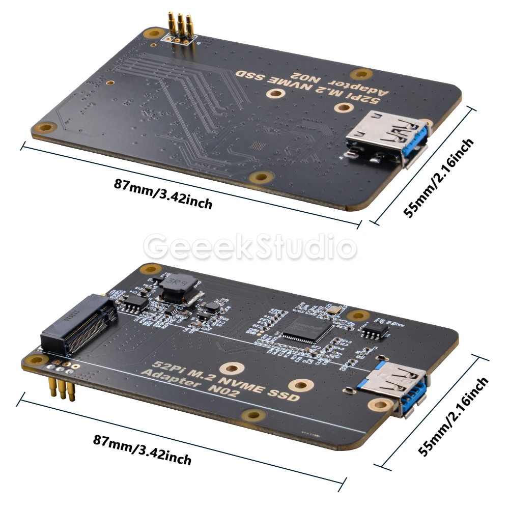 Amazon.com: GeeekPi N16 Quad M.2 M-Key NVMe SSD HAT for
