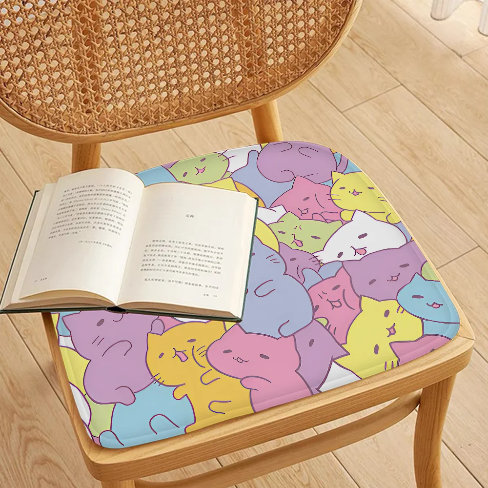 Cartoon Cute Cats Background Cushion Image 13