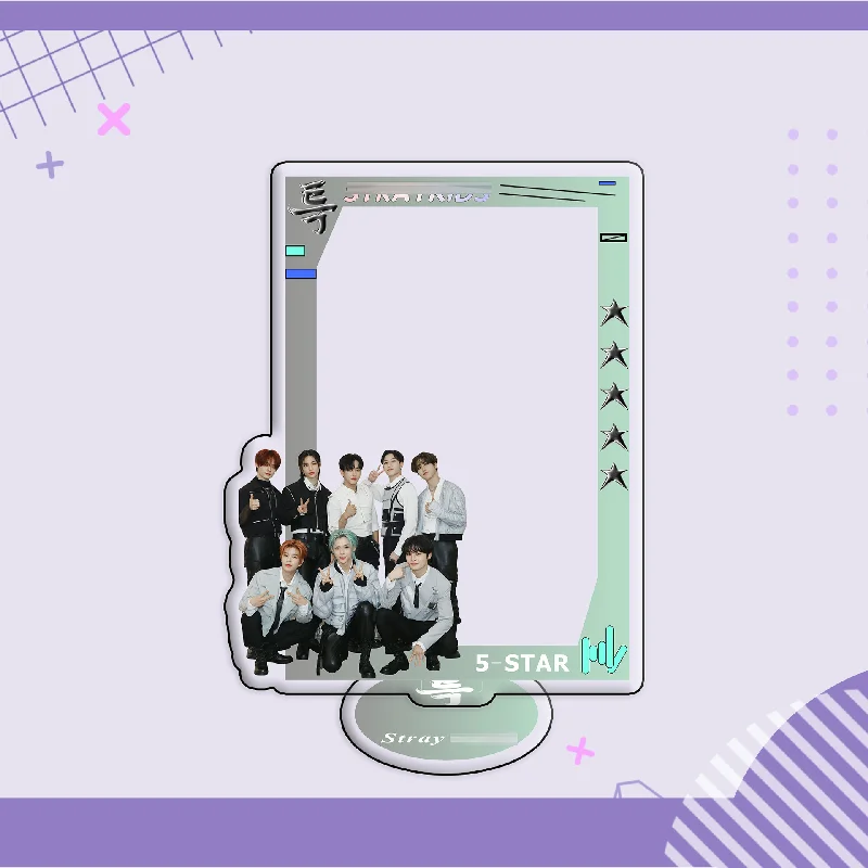 

KPOP Stray Kids ATEEZ IVE TWICE GIDLE ITZY Acrylic Stand Display Card Holder Photocards Storage Rack Desktop Decoration Ornament
