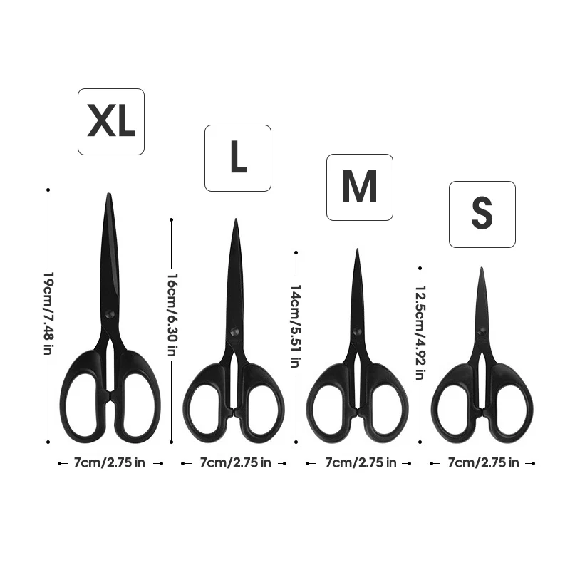 Stainless Steel Stationery Scissors Handmade Tailoring Domestic Office Paper Cut Pruning Sewing