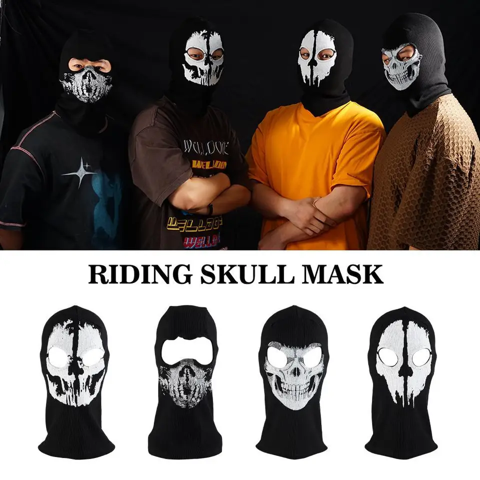 Passamontagna Teschio - Per Motociclismo, Sci, Bici E Sport Invernali - Foto 3