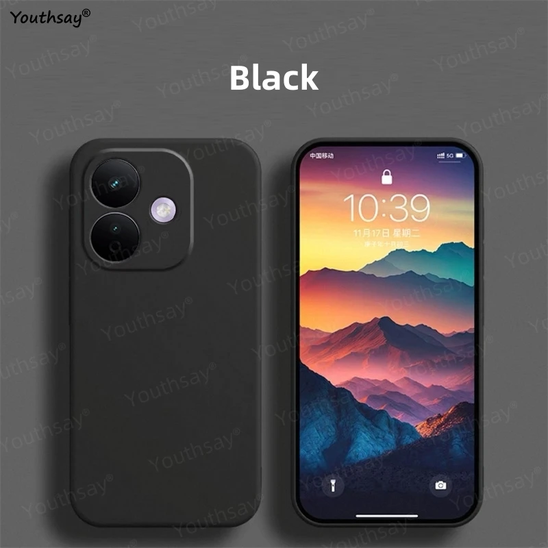 Liquid Silicone Soft TPU Phone Bumper Case Cover - Original Coque