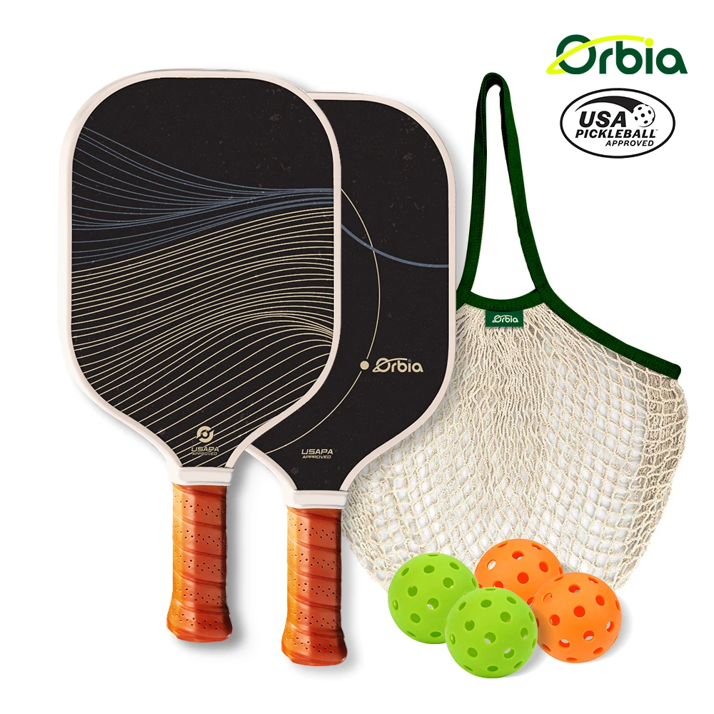 Orbia Sports Pro Pickleball Paddle 16Mm Usapa Compliant Set Di Paddle Pickleball In Fibra Di Vetro Con Racchetta Da Paddle Con Nucleo A Nido D'Ape In 