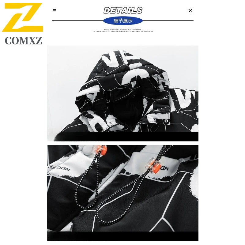 Men's American Style Outdoor Hooded Parka Waterproof Windproof Winter Coat Loose Fit Fishing Mountaineering Camping Jacket 2025