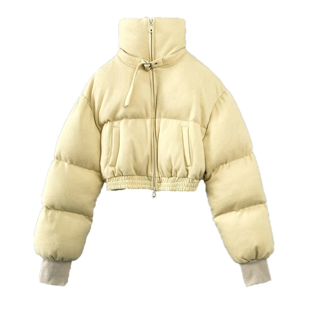 

Bread cotton clothing windproof collar button warm and comfortable casual fashion 202 fall new 1010