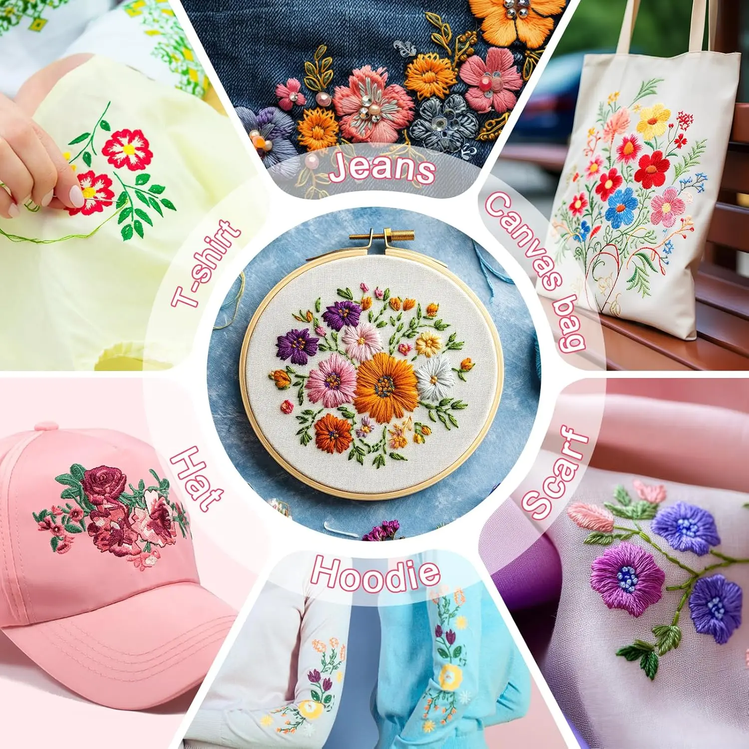 5PCS A4 스티키 수용성 자수용 인쇄 가능 워시 어웨이 페이퍼 (손/기계 자수용 DIY 공예 자수 전사지)