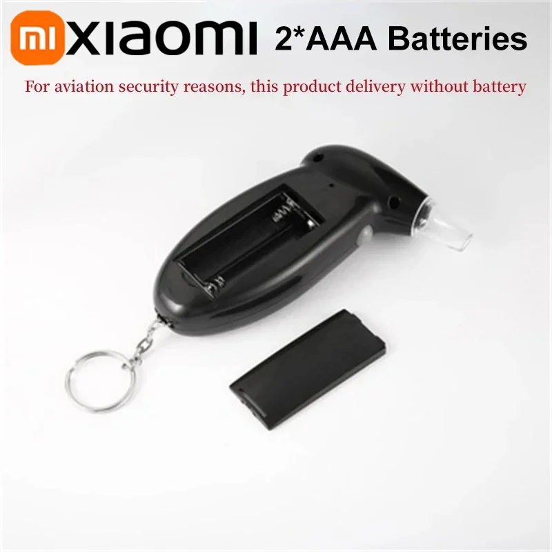 Xiaomi Portable Digital Display Alcohol Breathalyzer Police Alcotester Backlight LCD Display