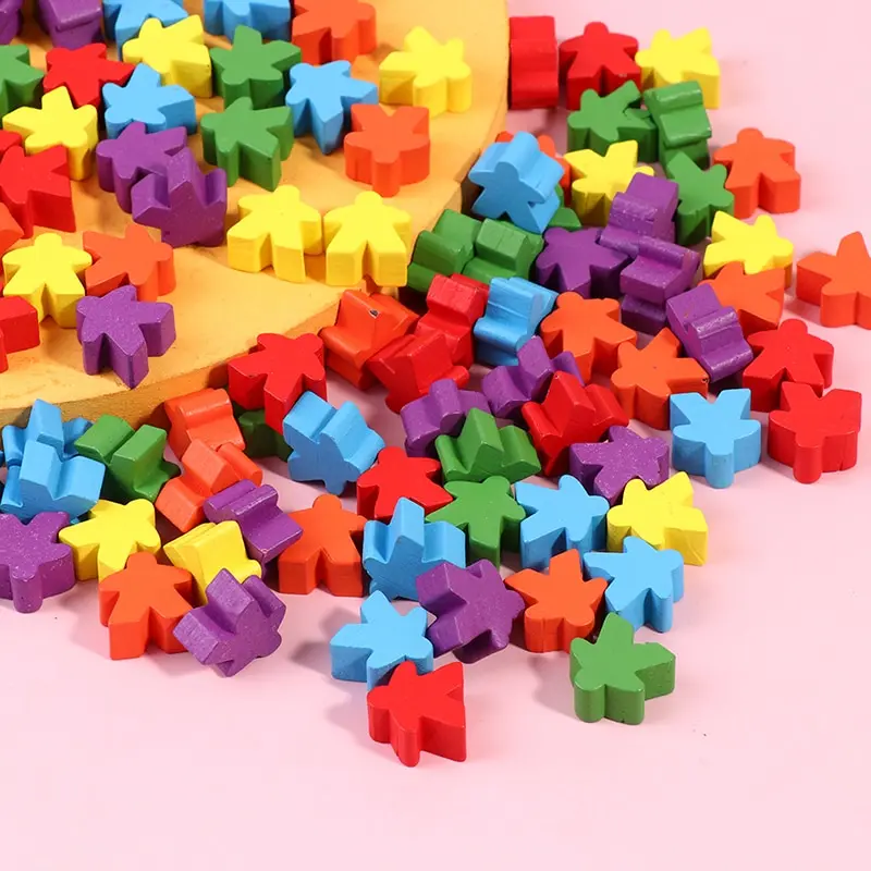 100pcs Wooden 16mm Extra Board Game Bits Pawns Pieces Bulk Replacement