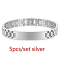 5pcs Silver