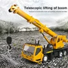 2025 Remote Control Truck Crane Toys 2.4g Rc Lift Simulation Engineering Crane Eletric Model Children'S Toy Model Rc Car Gift 4