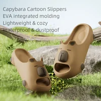 Women Cute Cartoon Capybara Slippers Men Popular Summer EVA Sandals Couple Unisex Non-slip Home Indoor Outdoor House Shoes 1