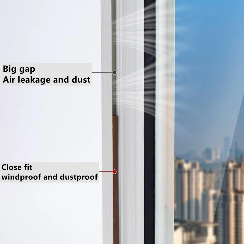 5/10m Seal Strip Self-Adhesive D Type Doors Window Gasket Soundproof Rubber Foam Weatherstrip Sealed Collision Strip door seal strip