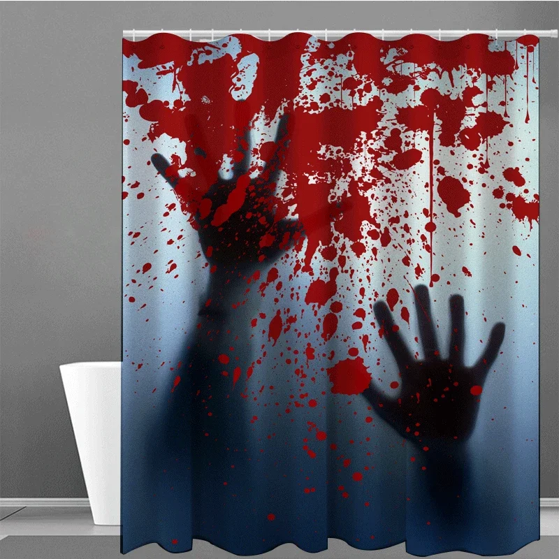 Tenda Da Doccia Gotica Horror Con Occhi E Piante In Stile Cartone Animato – 180x180 Cm, Poliestere Con Stampa 3D, Rosa E Nero - 4