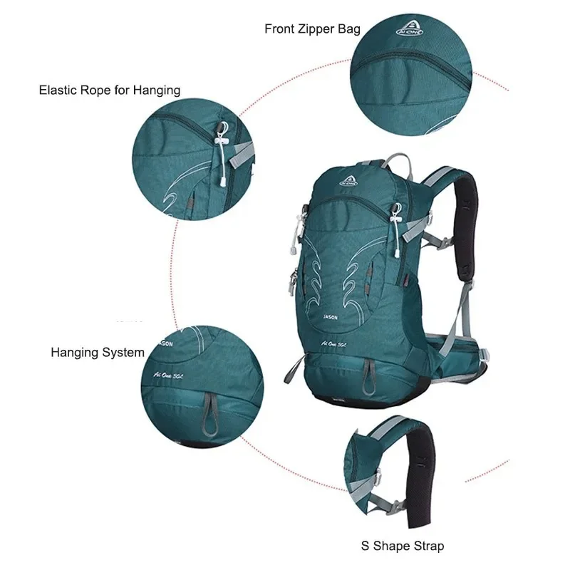 30L Outdoor Hiking Backpack for Men Sports Climbing Bag Mochila Camping Mountaineering Bag Travel Trekking Motorcycle Rucksack 4