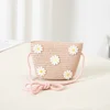 Crossbody Bag New Summer Children Beach Flower Straw Bag 3-7 Old Years Lovely Kids Holiday Travel Beach Bags 2