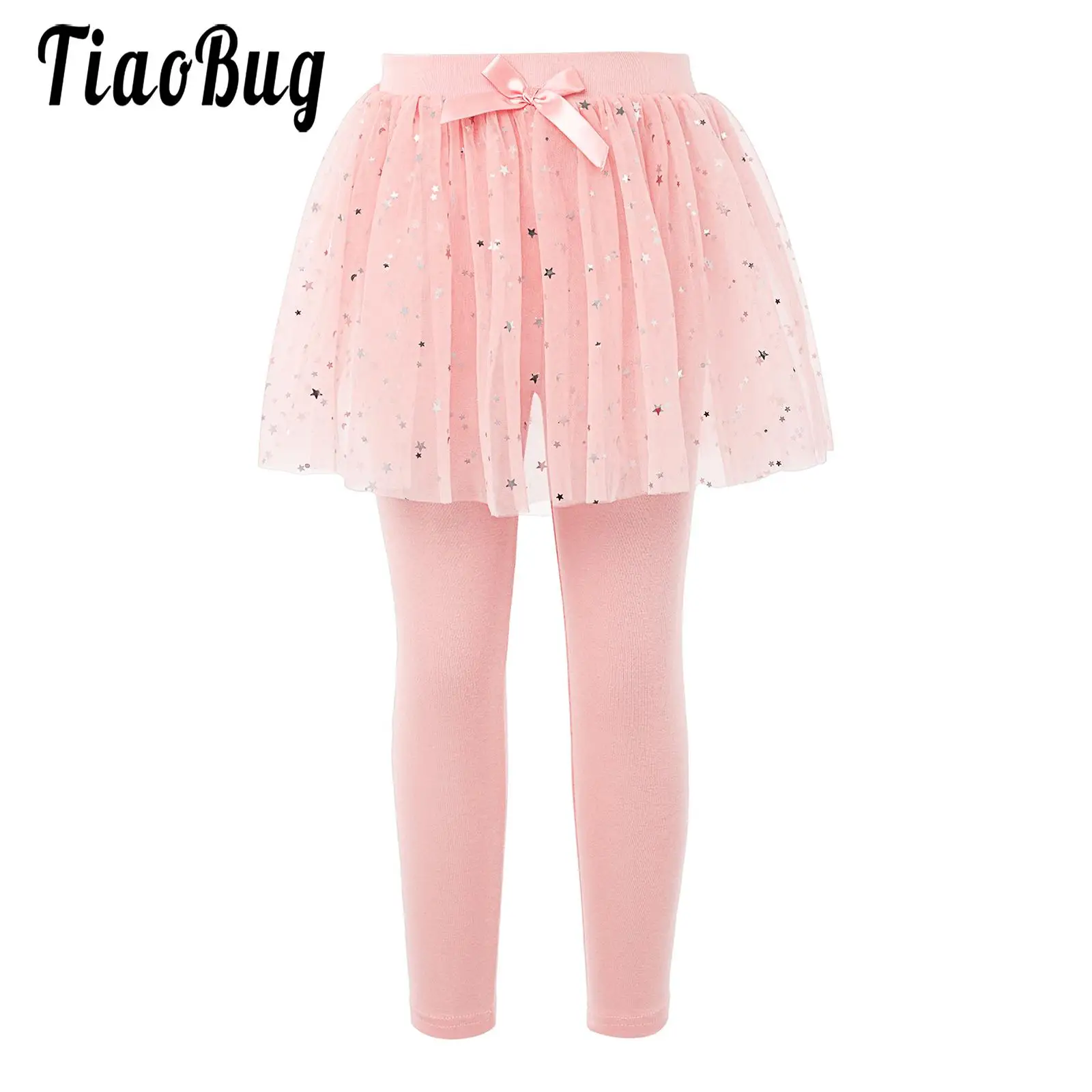 

Girls Skirt Leggings Star Sequins Culottes Long Pants Ballet Leotard Dance Pants Yoga Sport Gymnastics Tights Children Dancewear